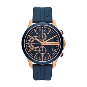 Armani Exchange Men's Chronograph Watch with Silicone Strap