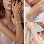 Silver Heart Charm Bracelet for Women