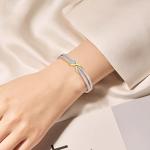 Infinity Bracelet for Women - Silver & Gold