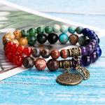 Chakra Crystal Bracelets Set for Women