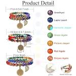 Chakra Crystal Bracelets Set for Women