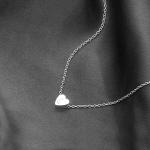 S925 Silver A-Z Heart Pendant Necklace for Women