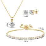 Philip Jones Gold Plated Zircondia Friendship Set