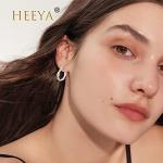 Rose Gold Hoops with CZ for Women