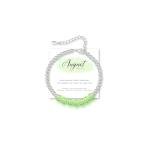 August Peridot Birthstone Bracelet for Women