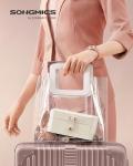 Compact Travel Jewellery Box in Cloud White