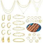 Morfetto 35-Piece Women's Gold Jewellery Set