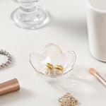 Chic White Flower Jewelry Dish for Organizing