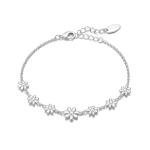Philip Jones Silver Daisy Bracelet