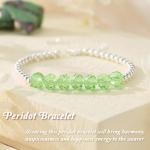 August Peridot Birthstone Bracelet for Women