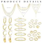 Morfetto 35-Piece Women's Gold Jewellery Set