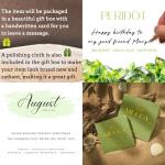 August Peridot Birthstone Bracelet for Women