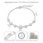 Philip Jones Silver Daisy Bracelet