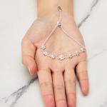 Philip Jones Silver Daisy Bracelet