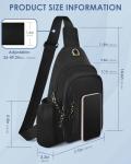 Waterproof Unisex Crossbody Bag with USB Port