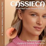 9 Pairs Gold Earrings Set for Women