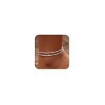 Silver FloralGrace Adjustable Anklet for Summer Fun