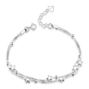 Elegant Mini Stars Beaded Charm Bracelet for Women
