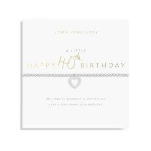 Joma Jewellery 40th Birthday Celebration Bracelet
