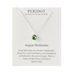 August Birthstone Necklace with Zircondia® Crystals