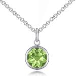 August Birthstone Necklace with Zircondia® Crystals
