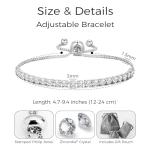 Silver Plated Friendship Set with Zircondia Crystals