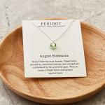 August Birthstone Necklace with Zircondia® Crystals