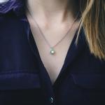 August Birthstone Necklace with Zircondia® Crystals