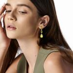 Green Peridot Teardrop Earrings for August Birthdays