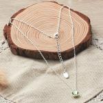 August Birthstone Necklace with Zircondia® Crystals