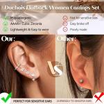 12-Piece Silver Hoop & Stud Earring Set
