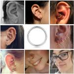 12 Pcs Surgical Steel Nose Rings & Hoops