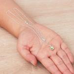 August Birthstone Necklace with Zircondia® Crystals
