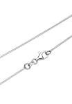 Feather Crystal Elli Necklace in Sterling Silver