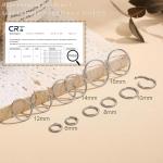 12 Pcs Surgical Steel Nose Rings & Hoops