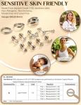 11 Pairs Silver Helix Piercing Jewelry Set