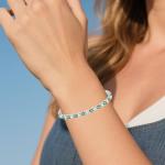 S925 Silver Adjustable Crystal Tennis Bracelet