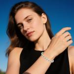 S925 Silver Adjustable Crystal Tennis Bracelet