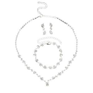 Sterling Silver 925 Bridal Jewelry Set for Women