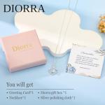 Diorra Silver Heart Pendant Necklace for Women