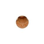 14K Gold Plated Zirconia Pendant Choker Necklace