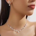 Sterling Silver 925 Bridal Jewelry Set for Women