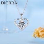 Diorra Silver Heart Pendant Necklace for Women