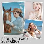 7-Piece Cowgirl Beaded Bracelet Set for Women
