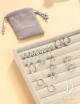 11 Pairs Silver Helix Piercing Jewelry Set