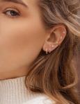 Gold Hoop and Stud Earring Set for Women