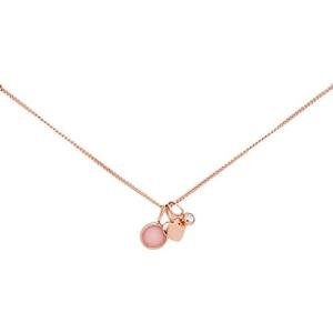 Personalized Rose Gold Fossil Necklace for Women