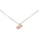 Personalized Rose Gold Fossil Necklace for Women