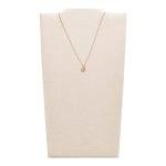 Personalized Rose Gold Fossil Necklace for Women