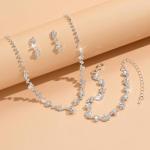 Sterling Silver 925 Bridal Jewelry Set for Women
